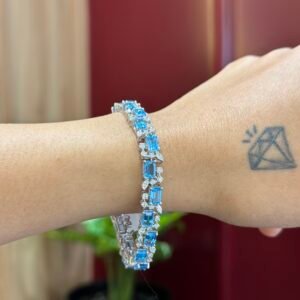 Swiss Blue Topaz Bracelet