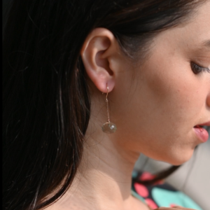 Green Amethyst Earring