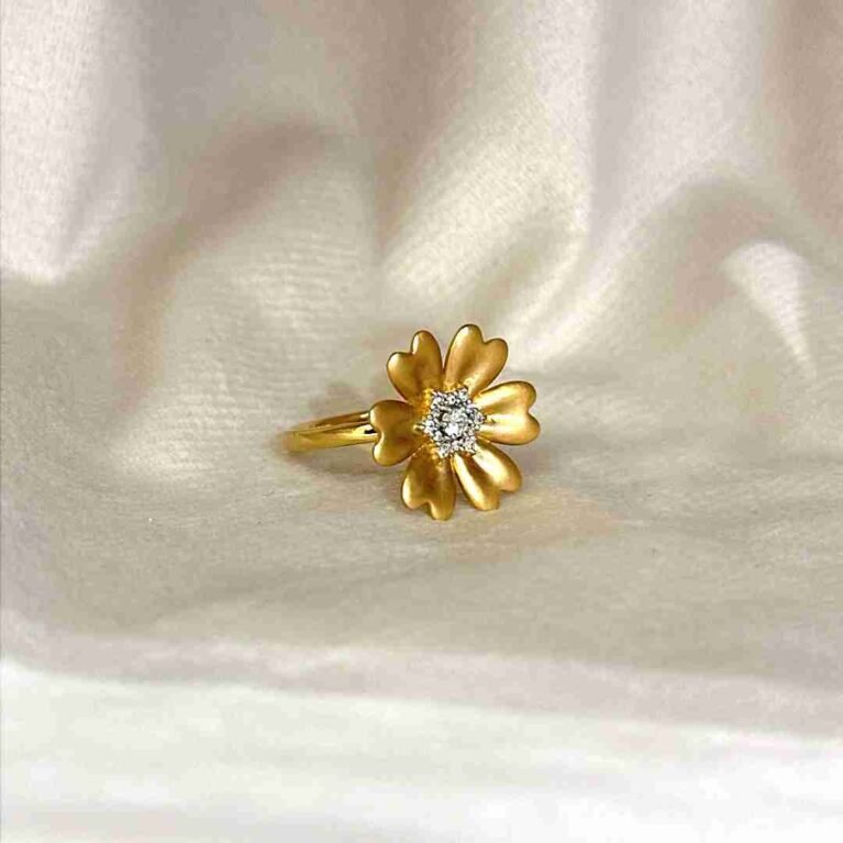 Matte Flower Ring