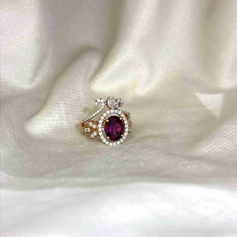 Purple Garnet Ring