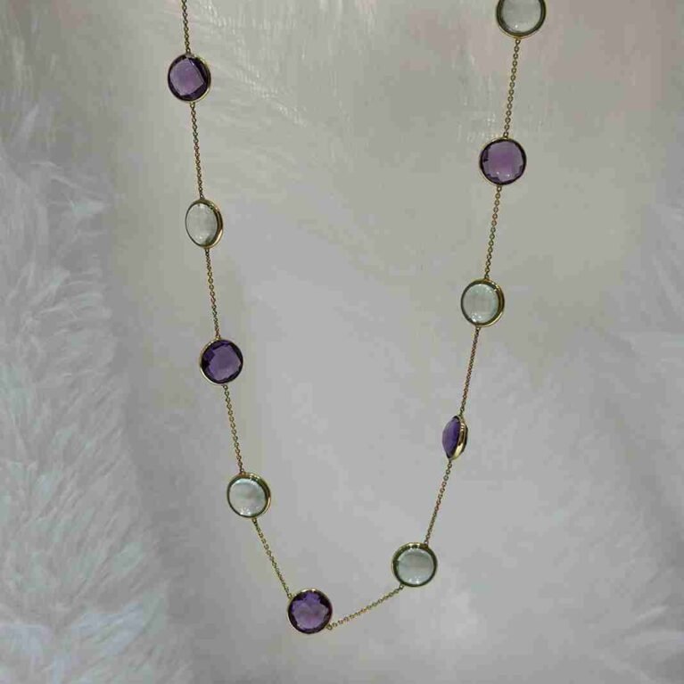 Amethyst and Green Amethyst Chain