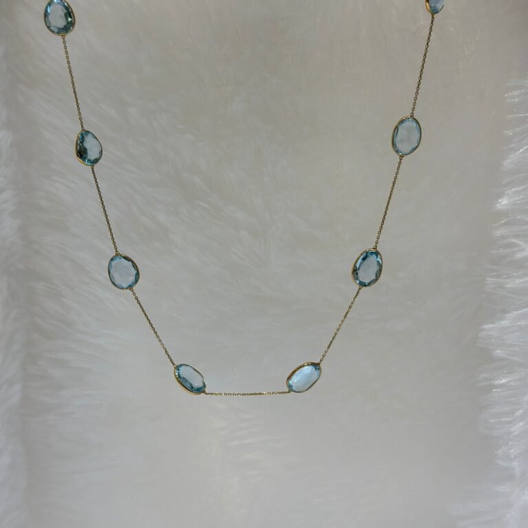 Swiss Blue Topaz Chain