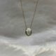 Green Amethyst Oval Chain