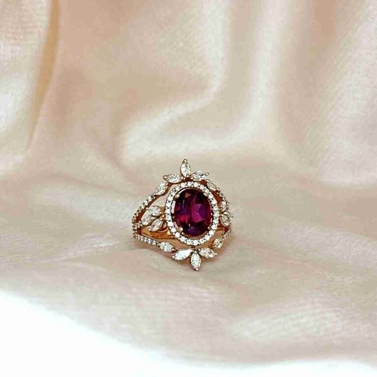 Purple Garnet Ring
