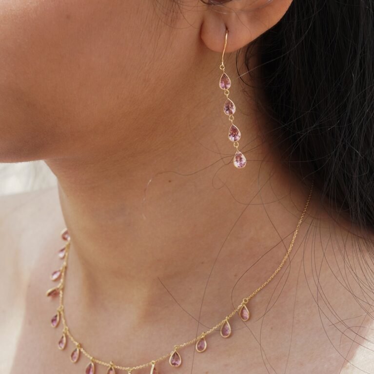 Pink Tourmaline Chain