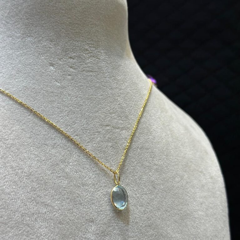 Sky Blue Topaz Pendant