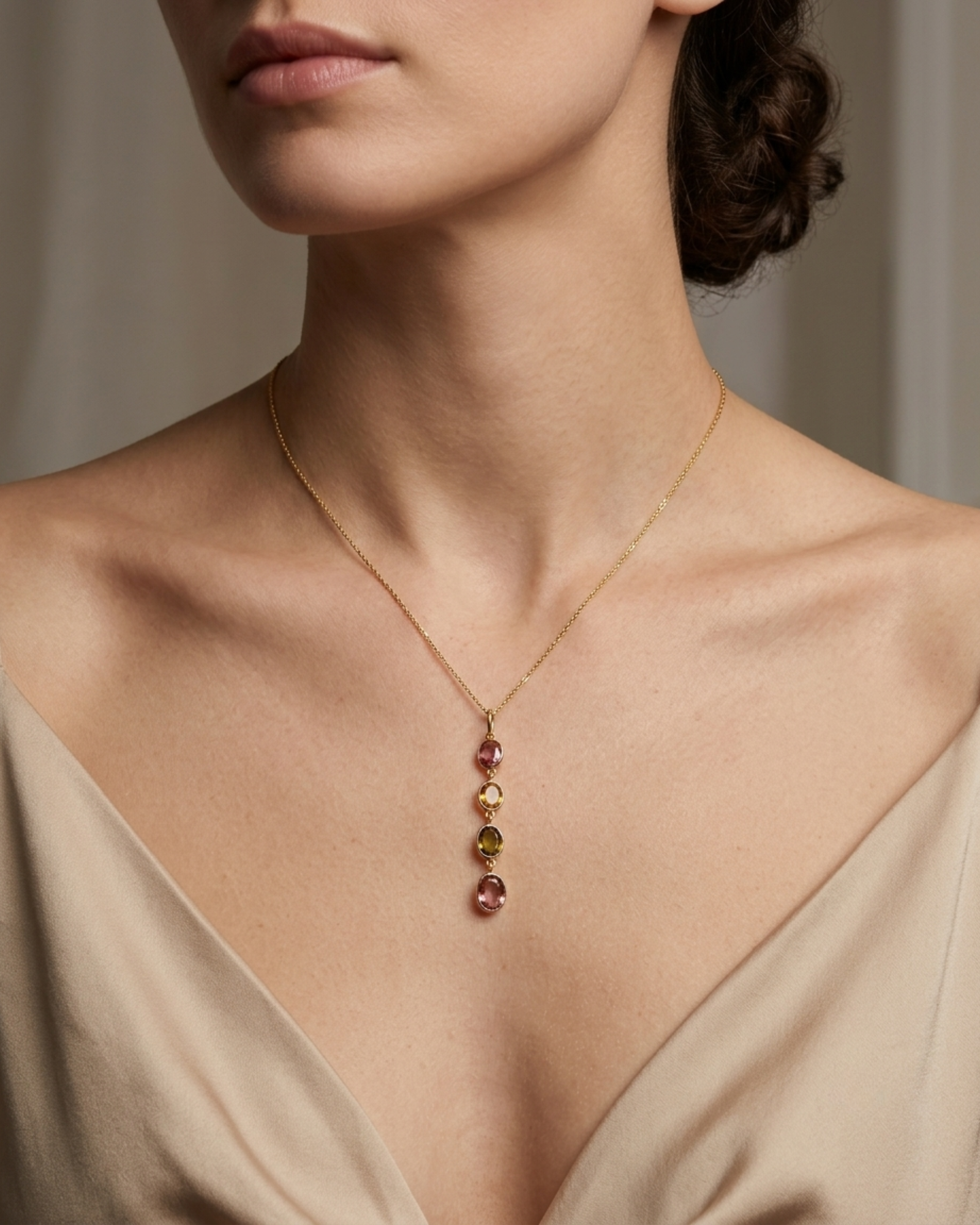 Multi tourmaline Pendant