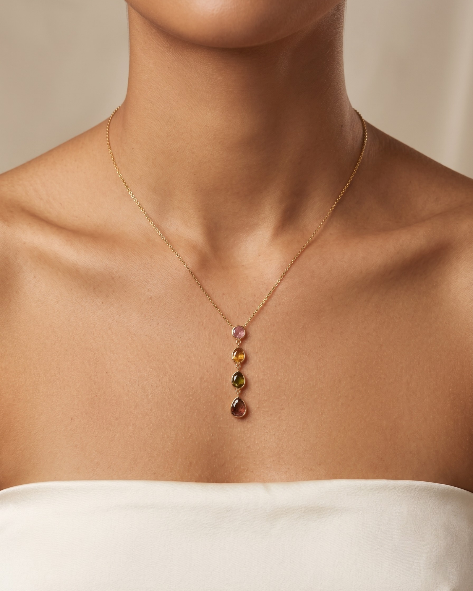 Multi Tourmaline Chain