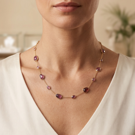 Pink Tourmaline Chain