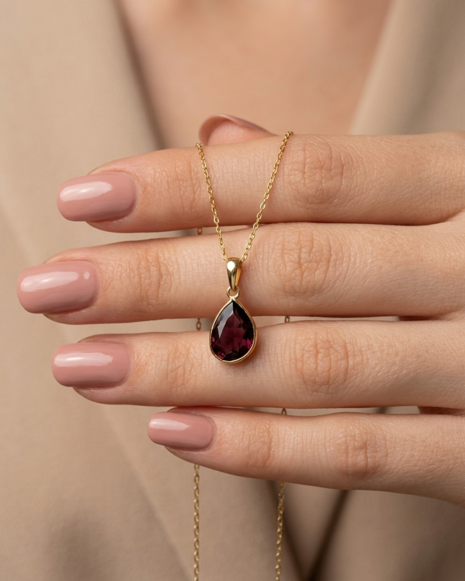Rhodolite Pendant