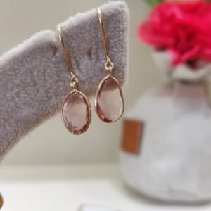 Pink Tourmaline Earrings
